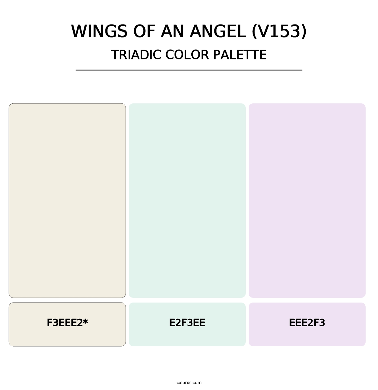 Wings of an Angel (V153) - Triadic Color Palette