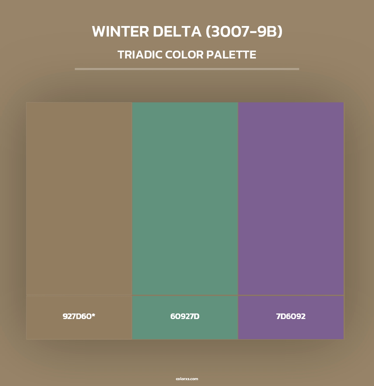 Winter Delta (3007-9B) - Triadic Color Palette