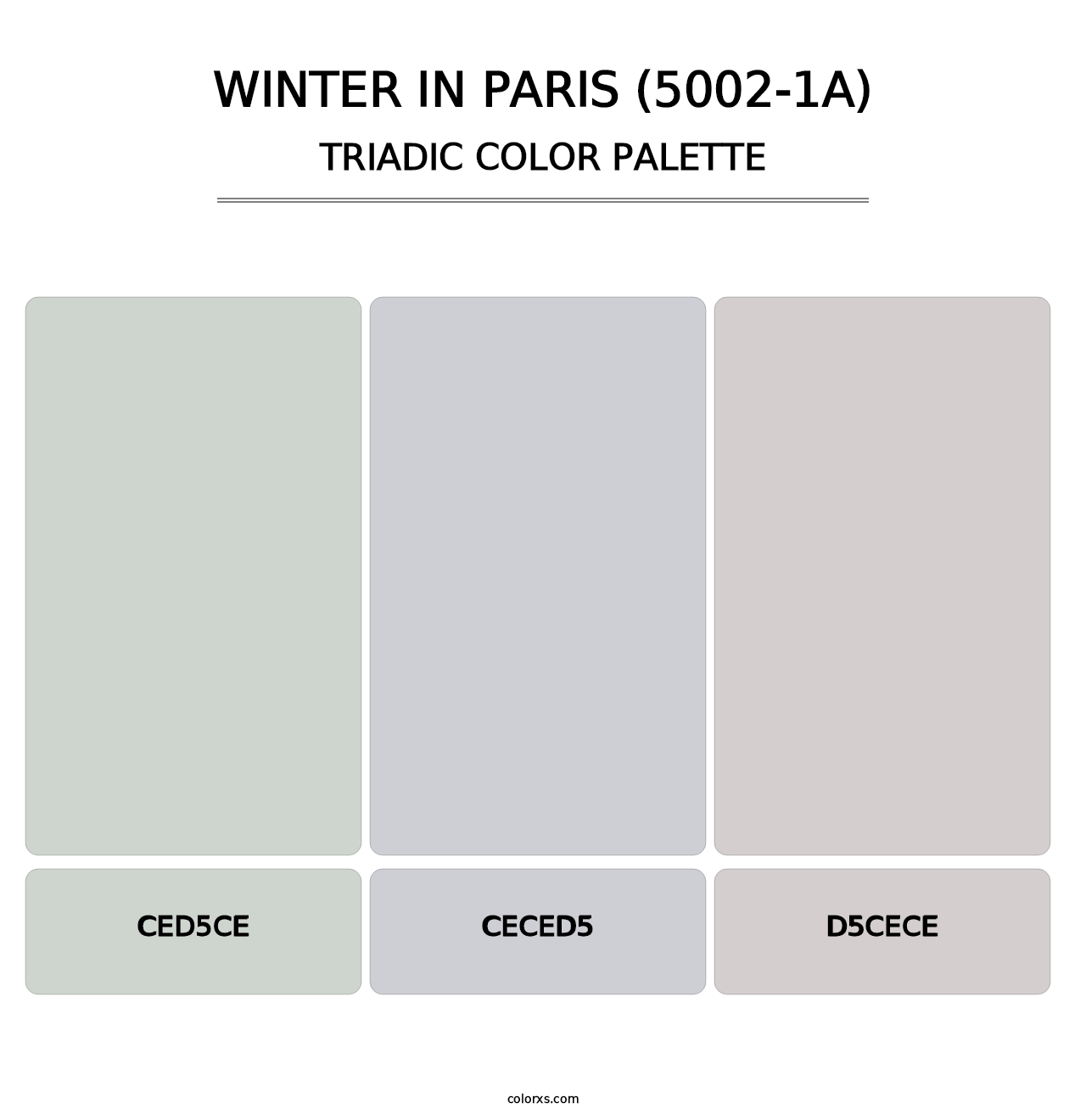 Winter in Paris (5002-1A) - Triadic Color Palette