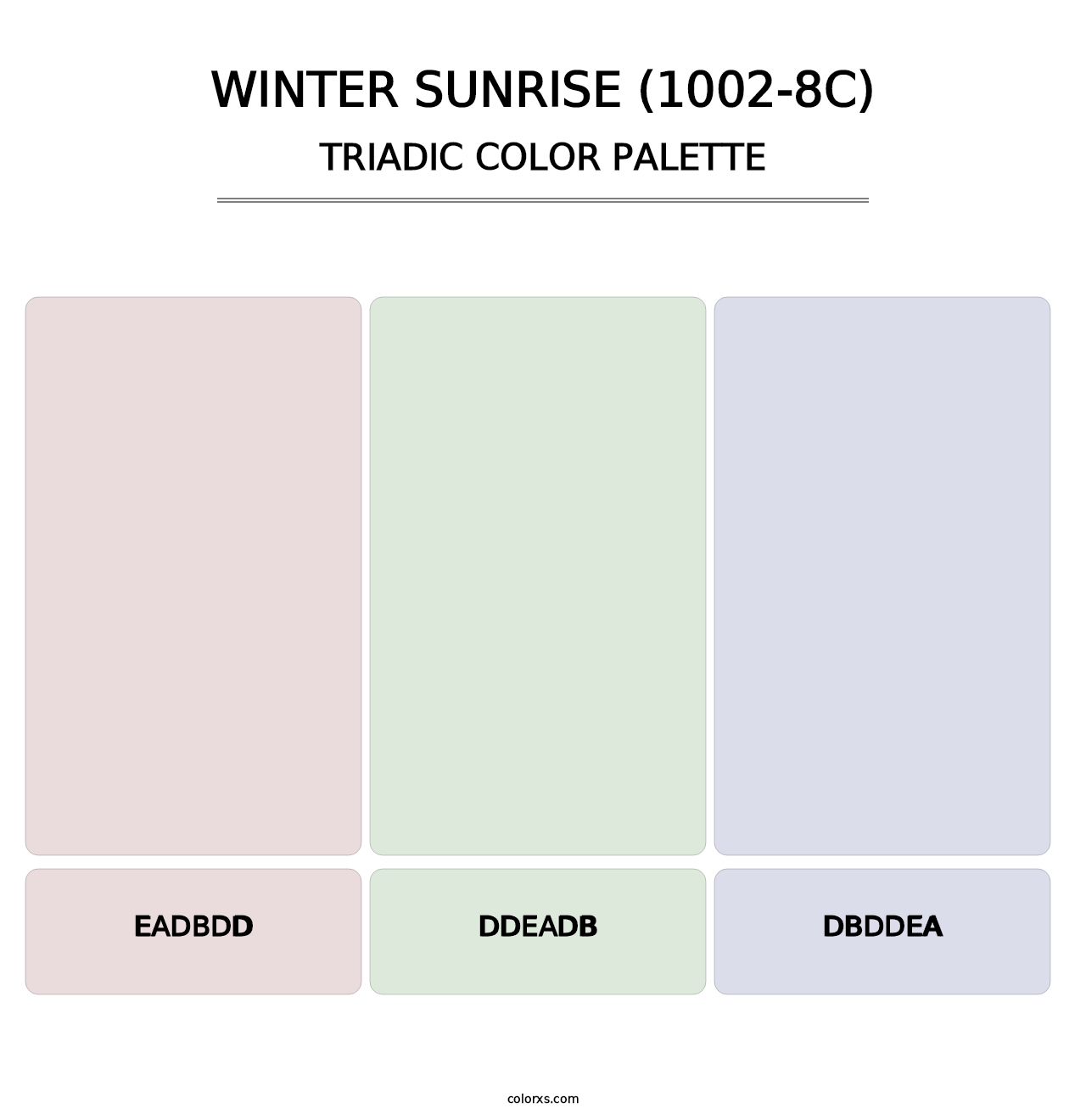 Winter Sunrise (1002-8C) - Triadic Color Palette
