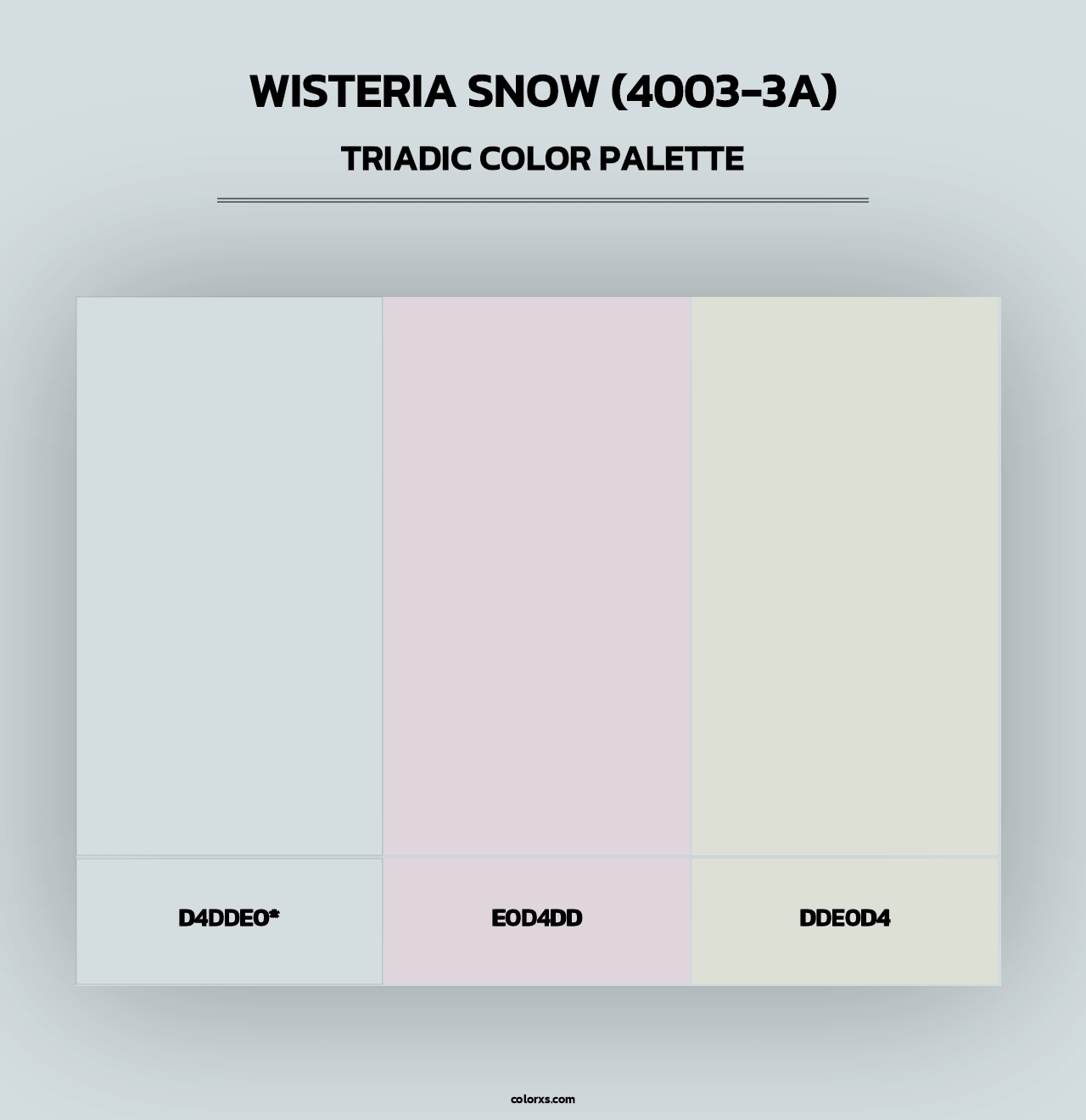 Wisteria Snow (4003-3A) - Triadic Color Palette