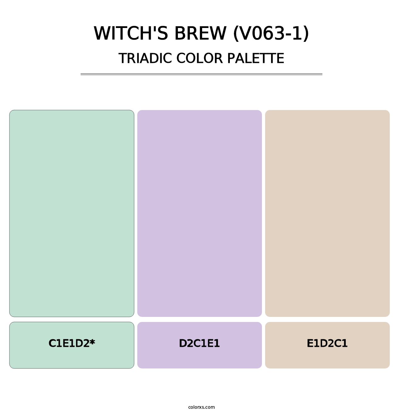 Witch's Brew (V063-1) - Triadic Color Palette
