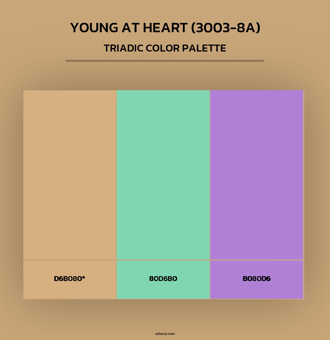 Young at Heart (3003-8A) - Triadic Color Palette