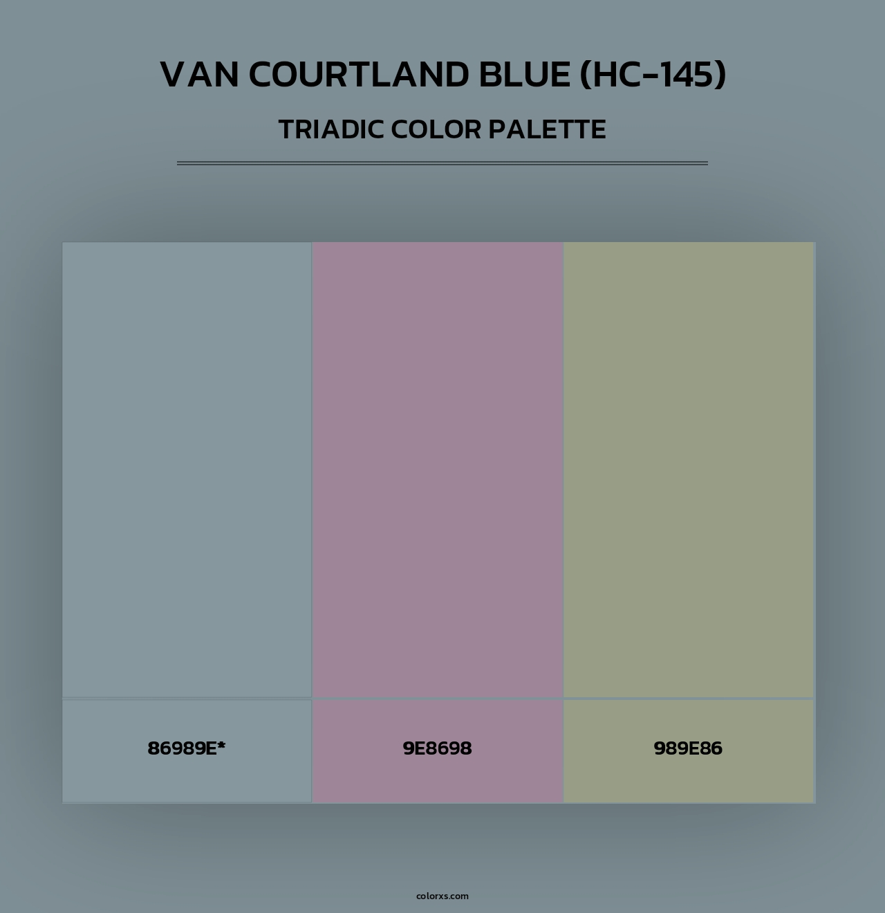 Benjamin Moore Van Courtland Blue (HC145) Paint coordinating colors