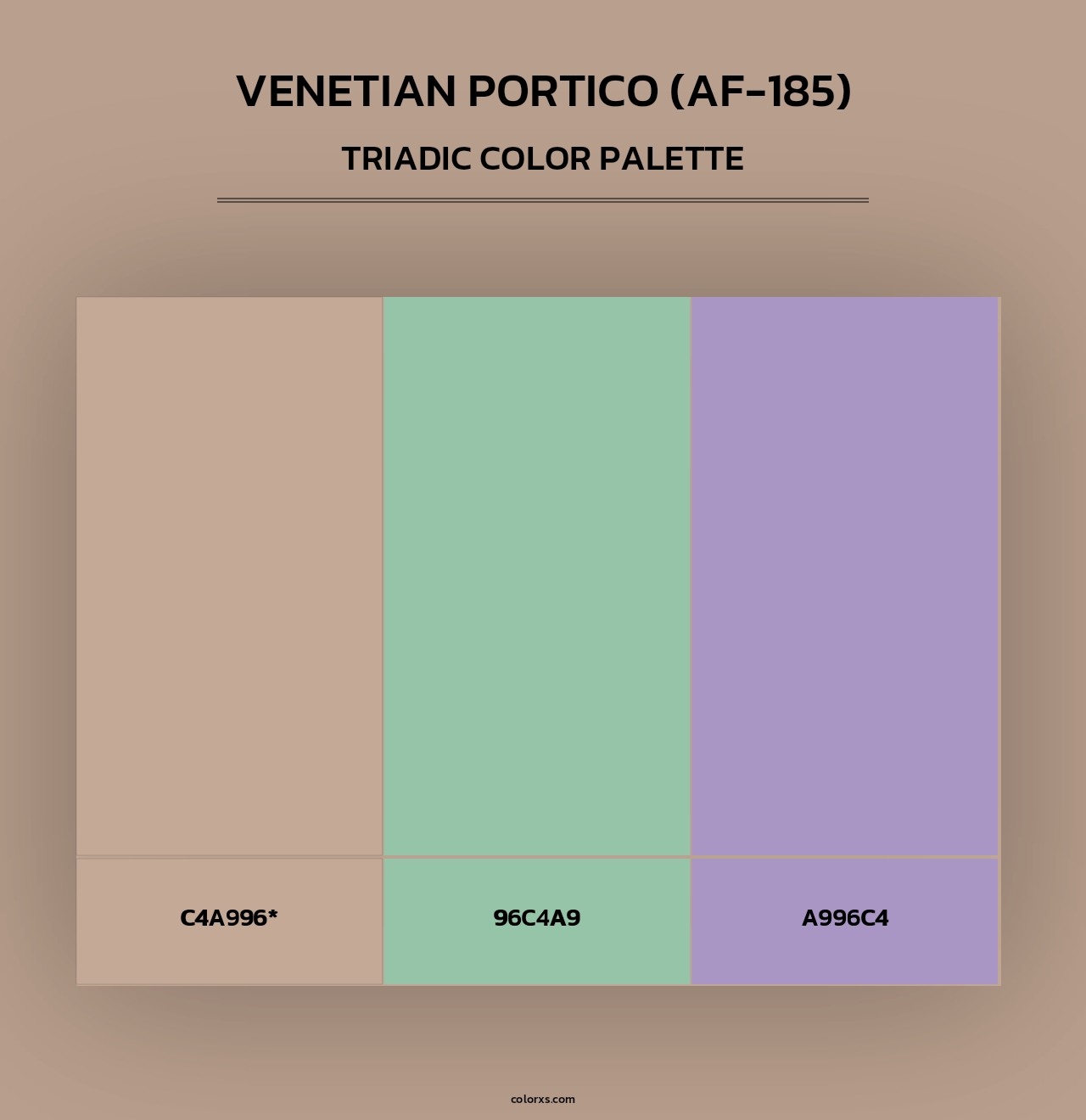 Venetian Portico (AF-185) - Triadic Color Palette