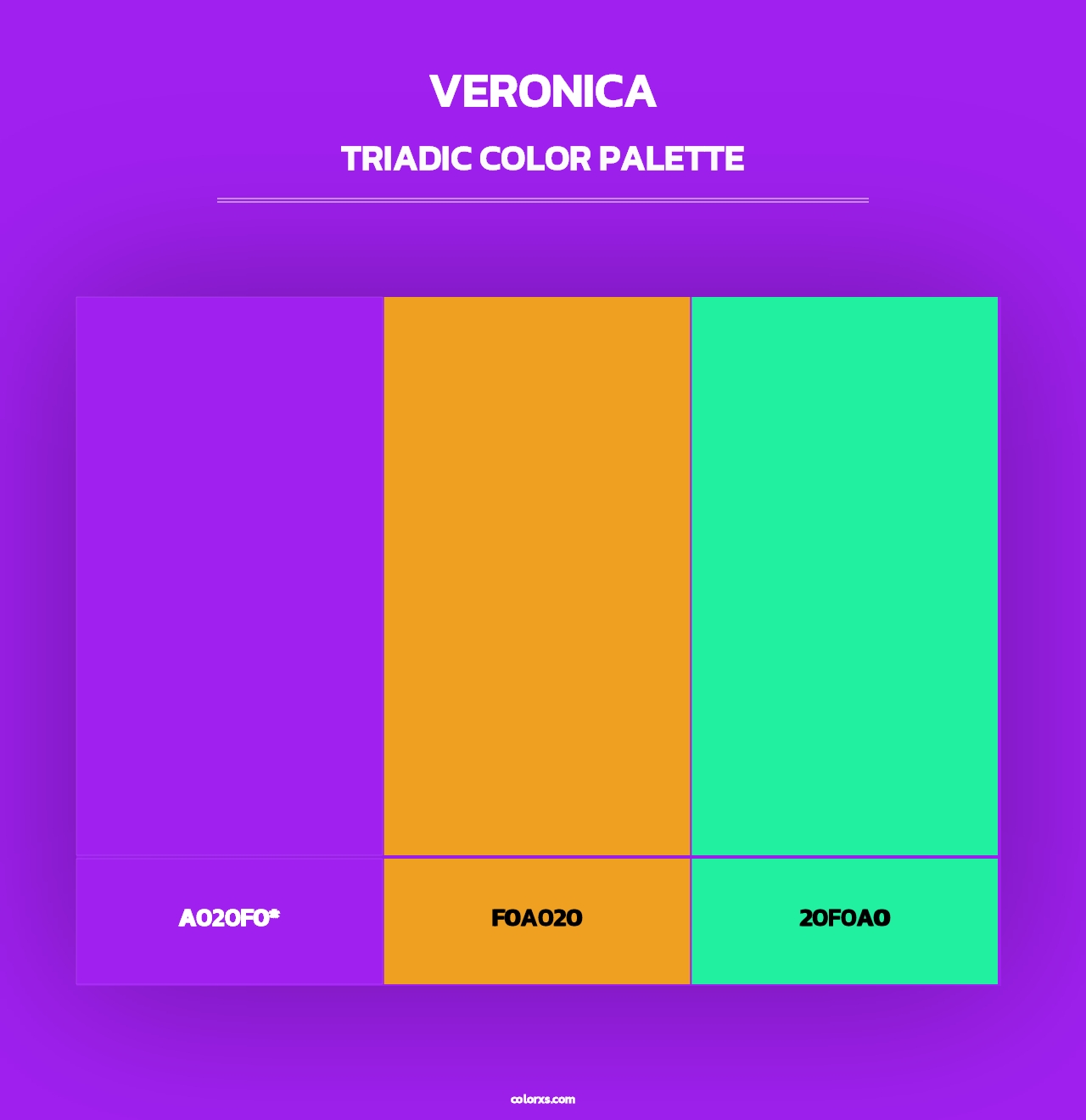 Veronica - Triadic Color Palette