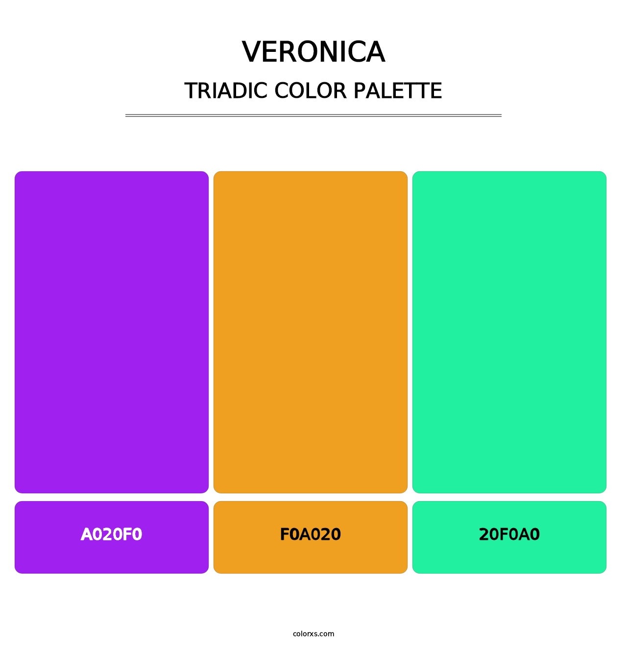 Veronica - Triadic Color Palette