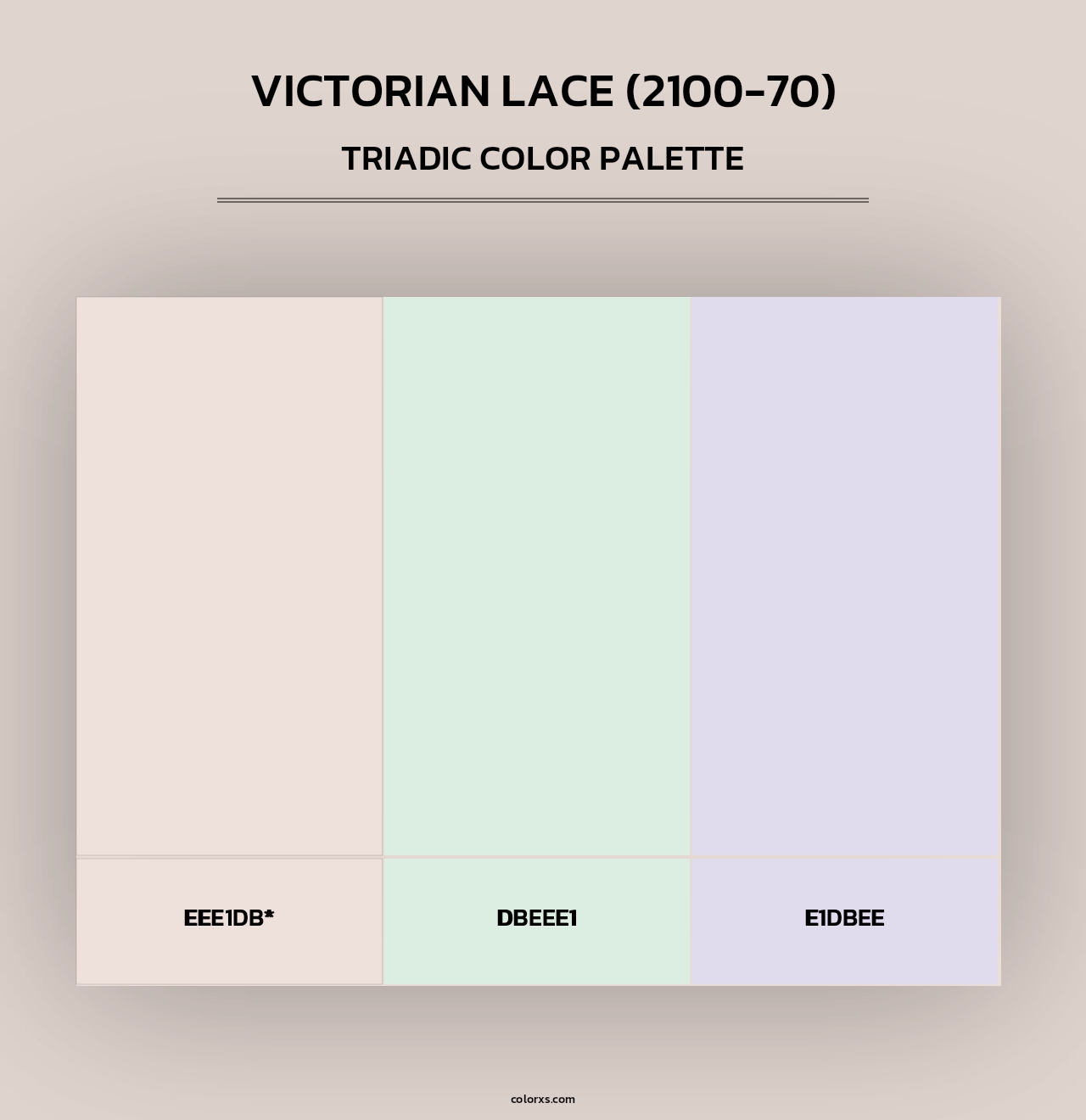 Victorian Lace (2100-70) - Triadic Color Palette
