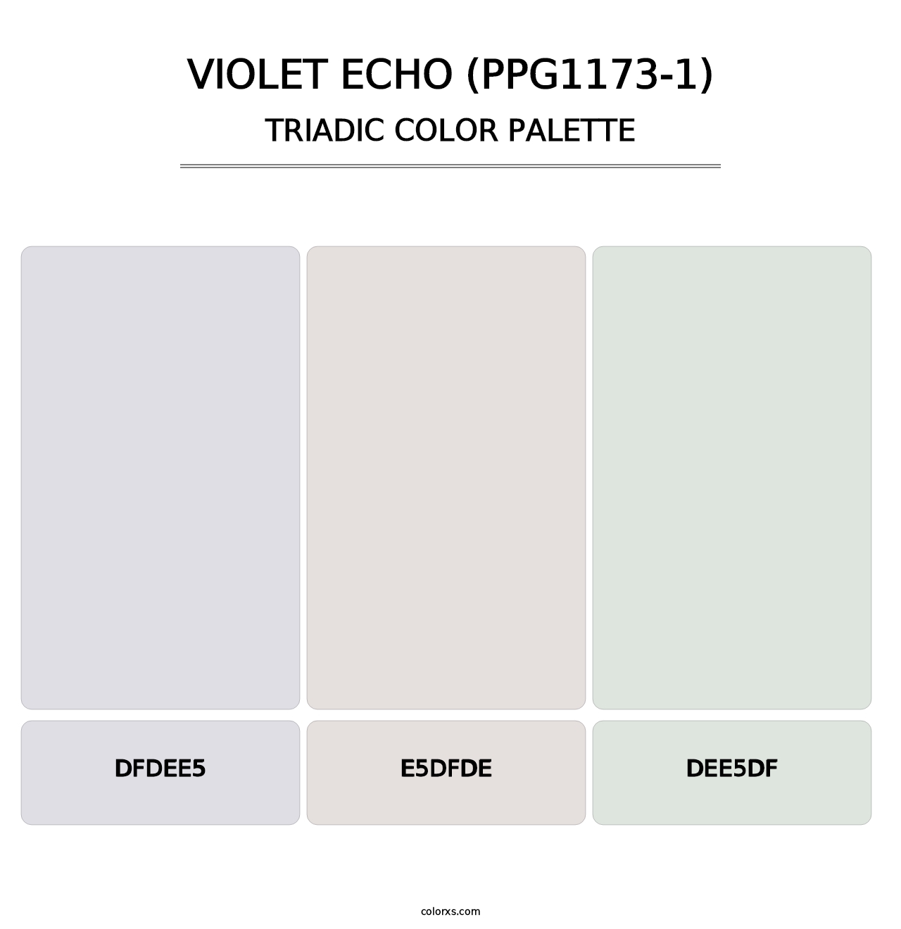 Violet Echo (PPG1173-1) - Triadic Color Palette