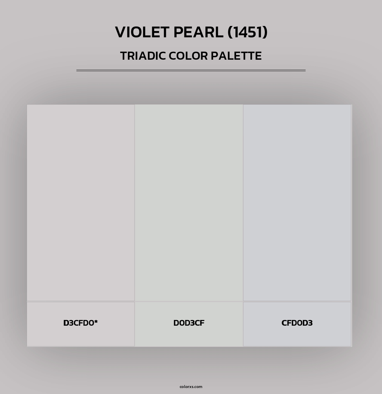 Violet Pearl (1451) - Triadic Color Palette