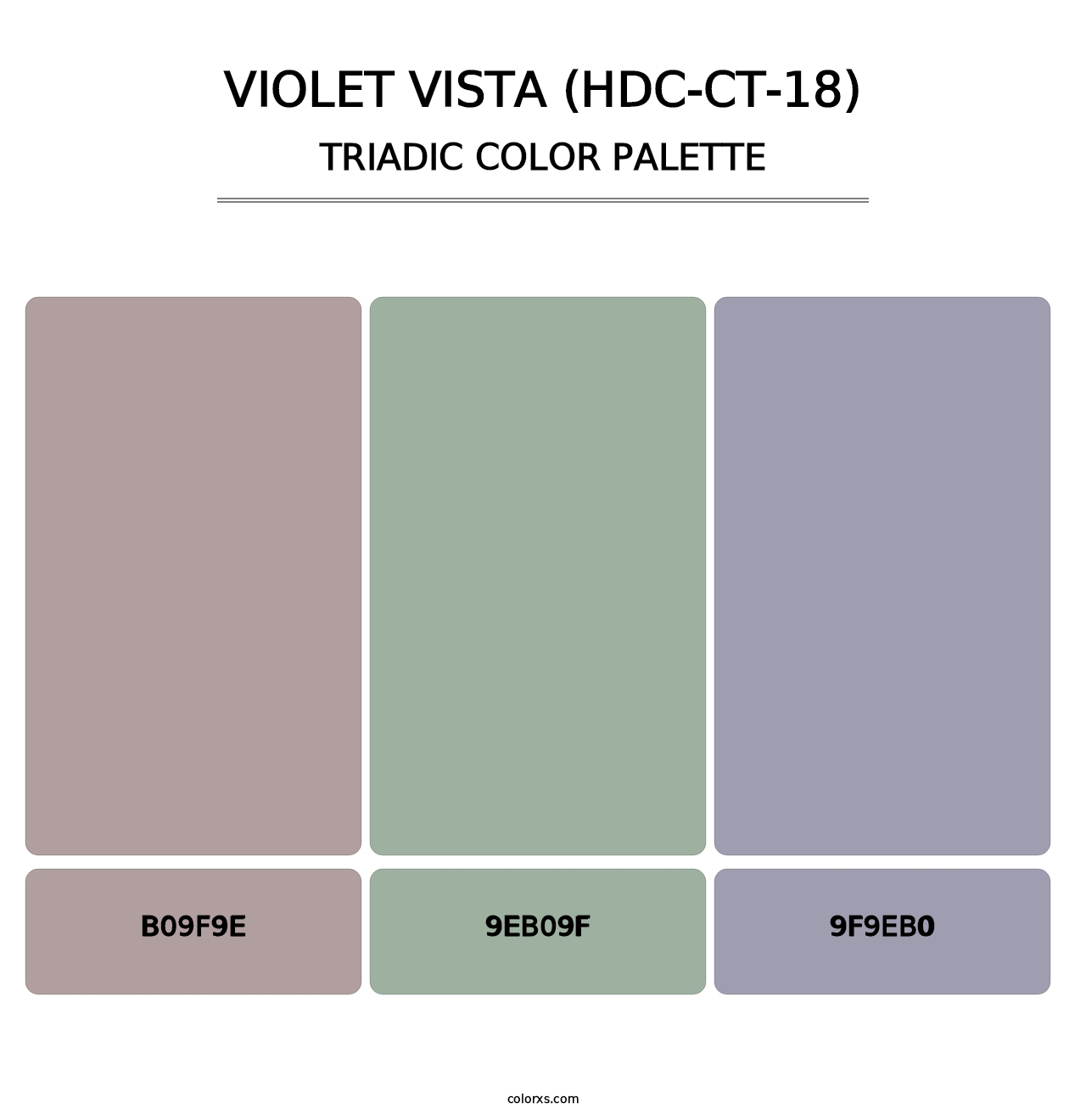 Violet Vista (HDC-CT-18) - Triadic Color Palette