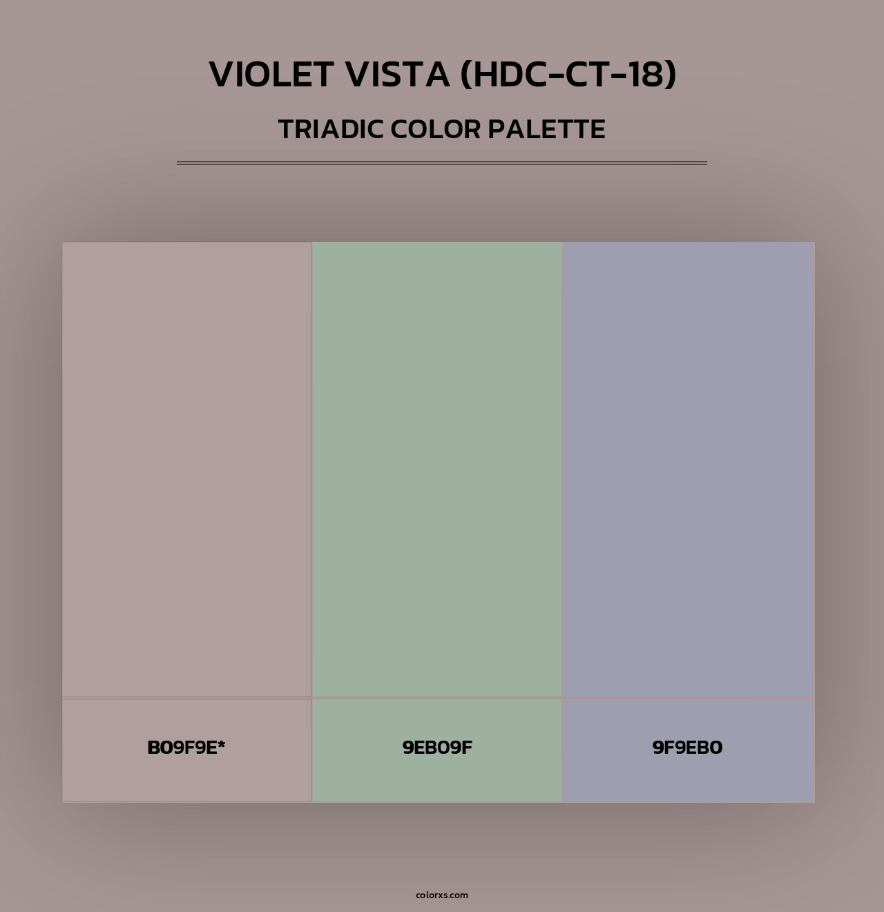 Violet Vista (HDC-CT-18) - Triadic Color Palette