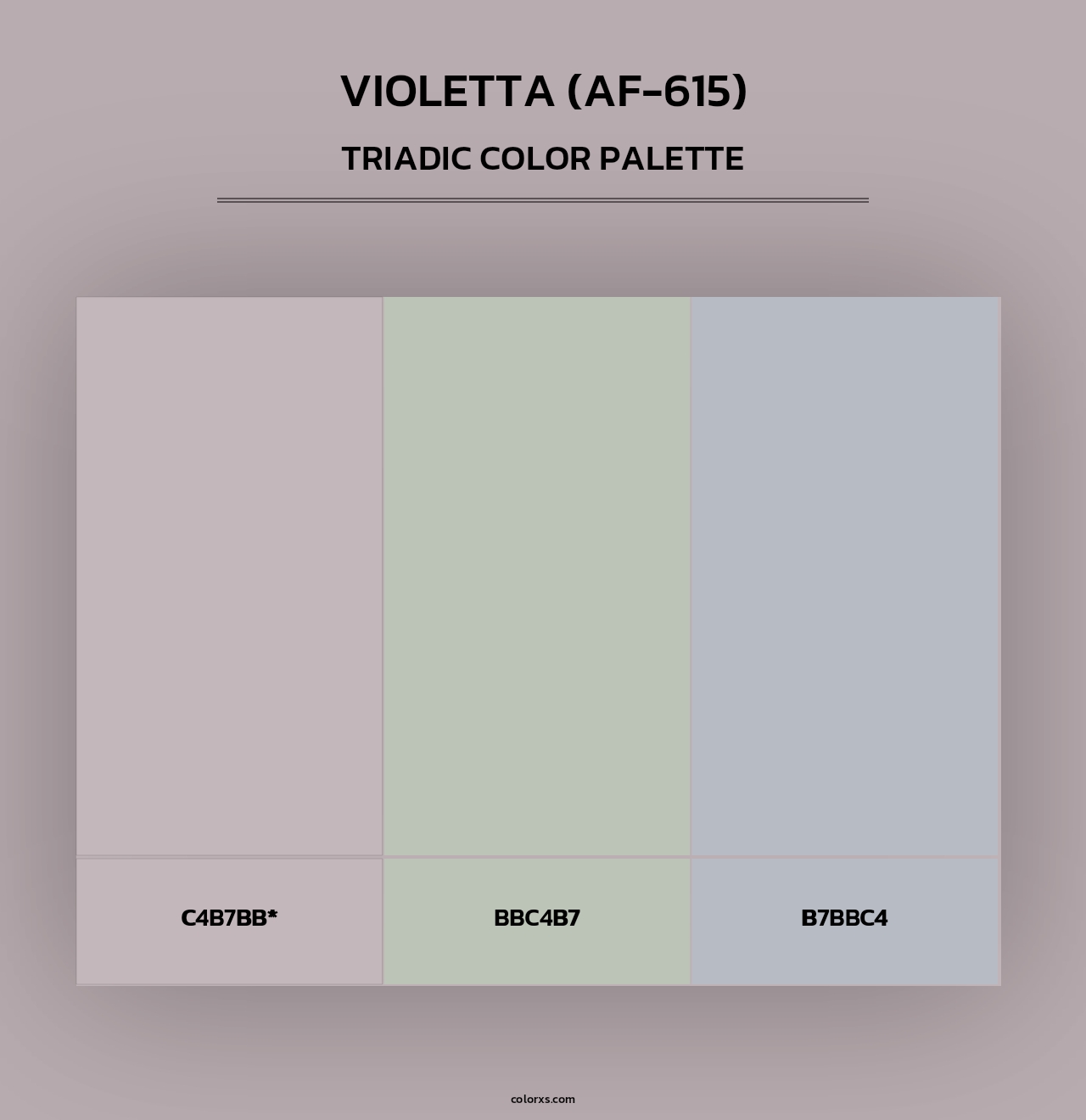 Violetta (AF-615) - Triadic Color Palette
