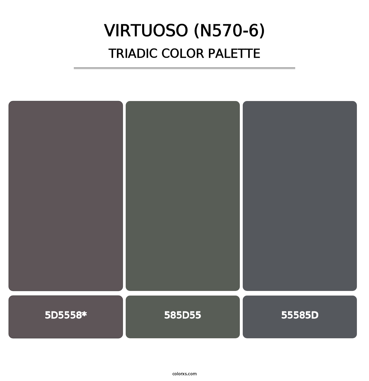Virtuoso (N570-6) - Triadic Color Palette