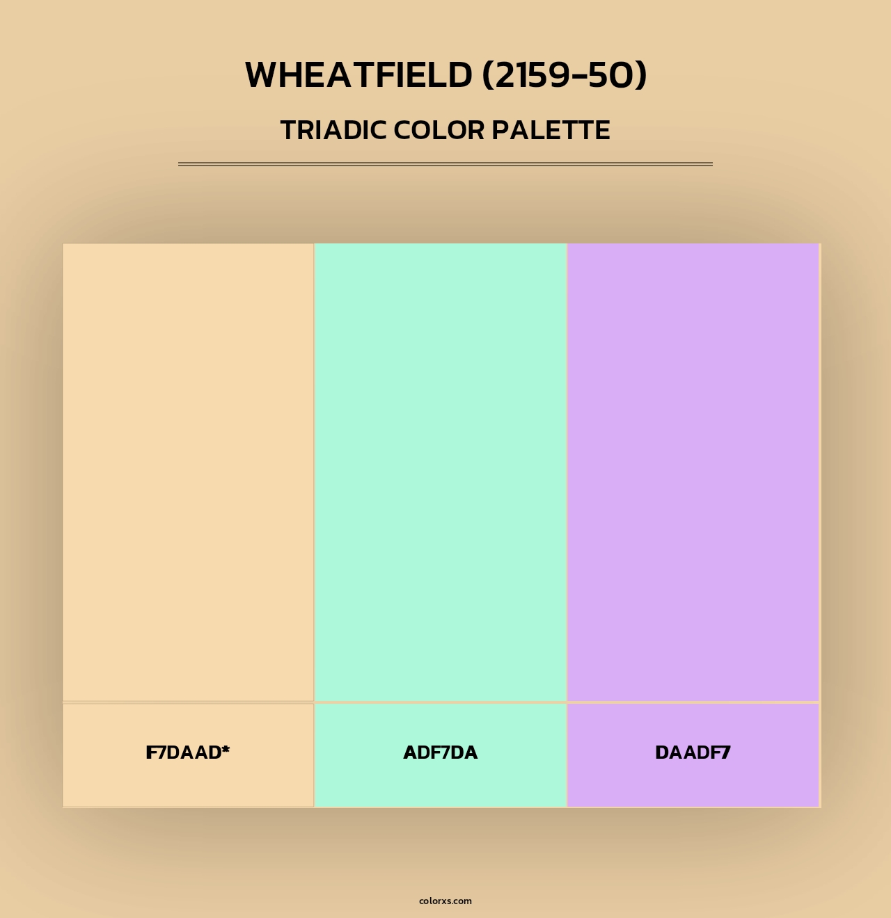 Wheatfield (2159-50) - Triadic Color Palette
