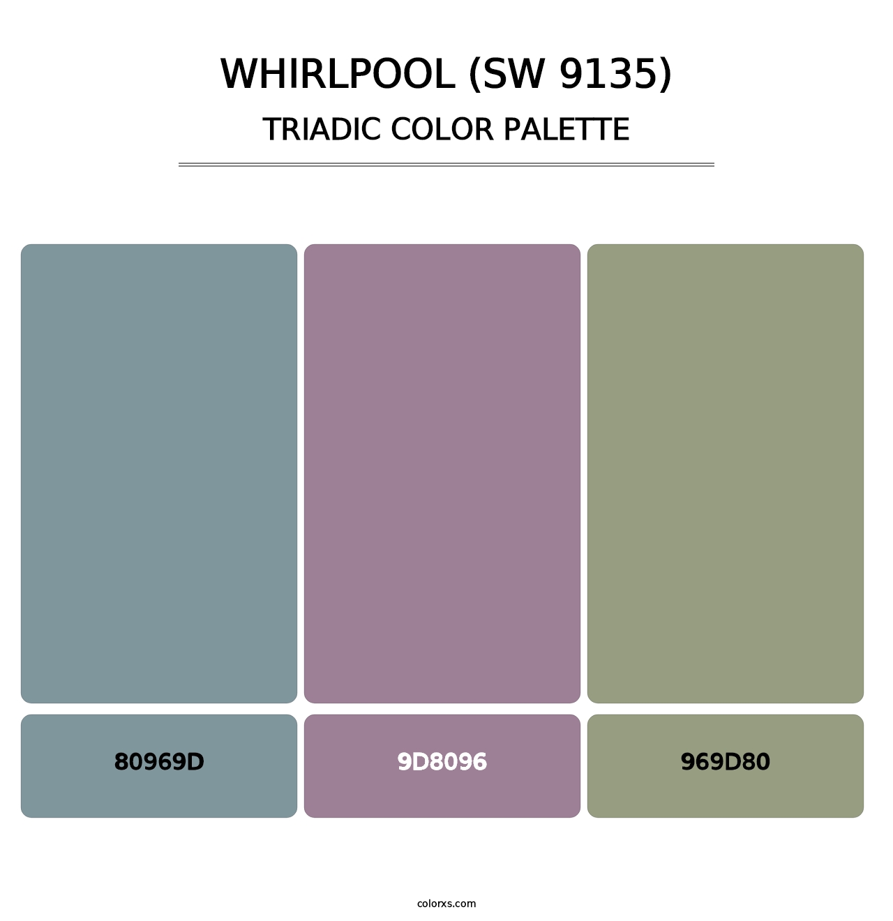 Whirlpool (SW 9135) - Triadic Color Palette