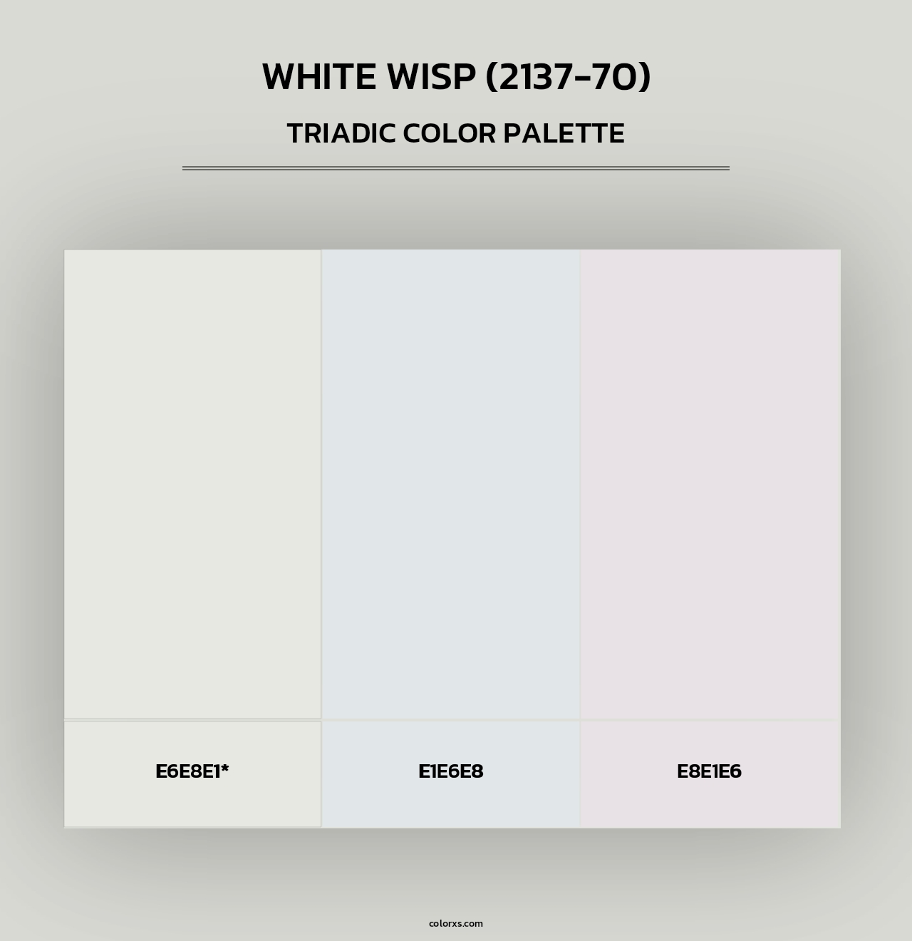 White Wisp (2137-70) - Triadic Color Palette