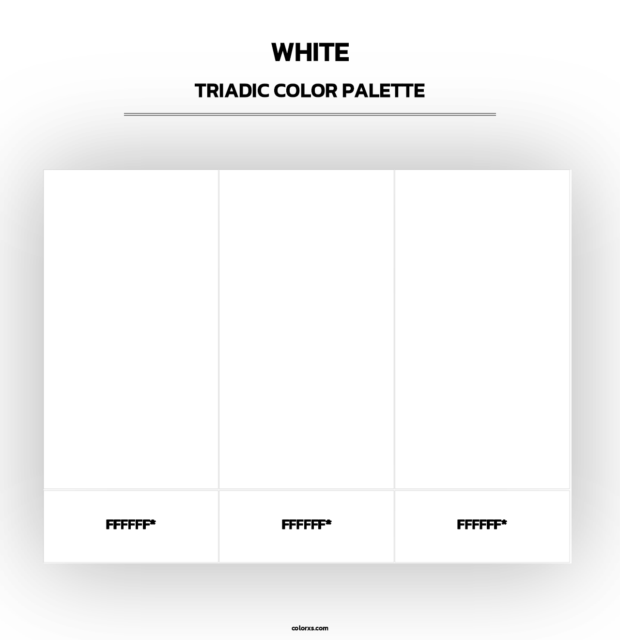White - Triadic Color Palette