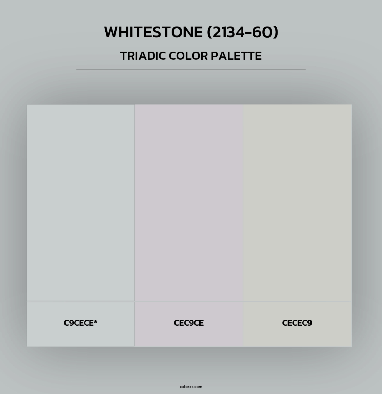 Whitestone (2134-60) - Triadic Color Palette