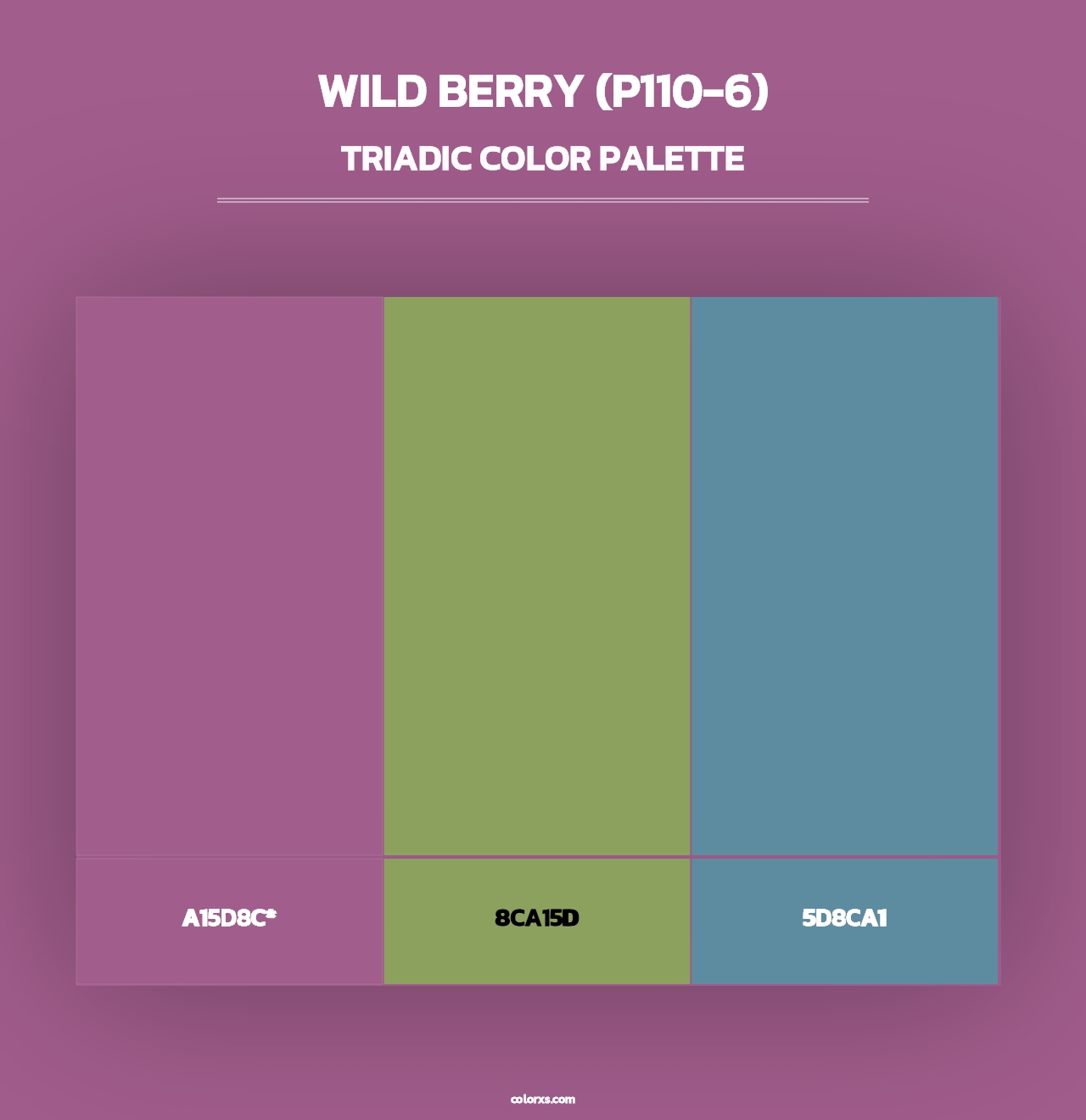 Wild Berry (P110-6) - Triadic Color Palette