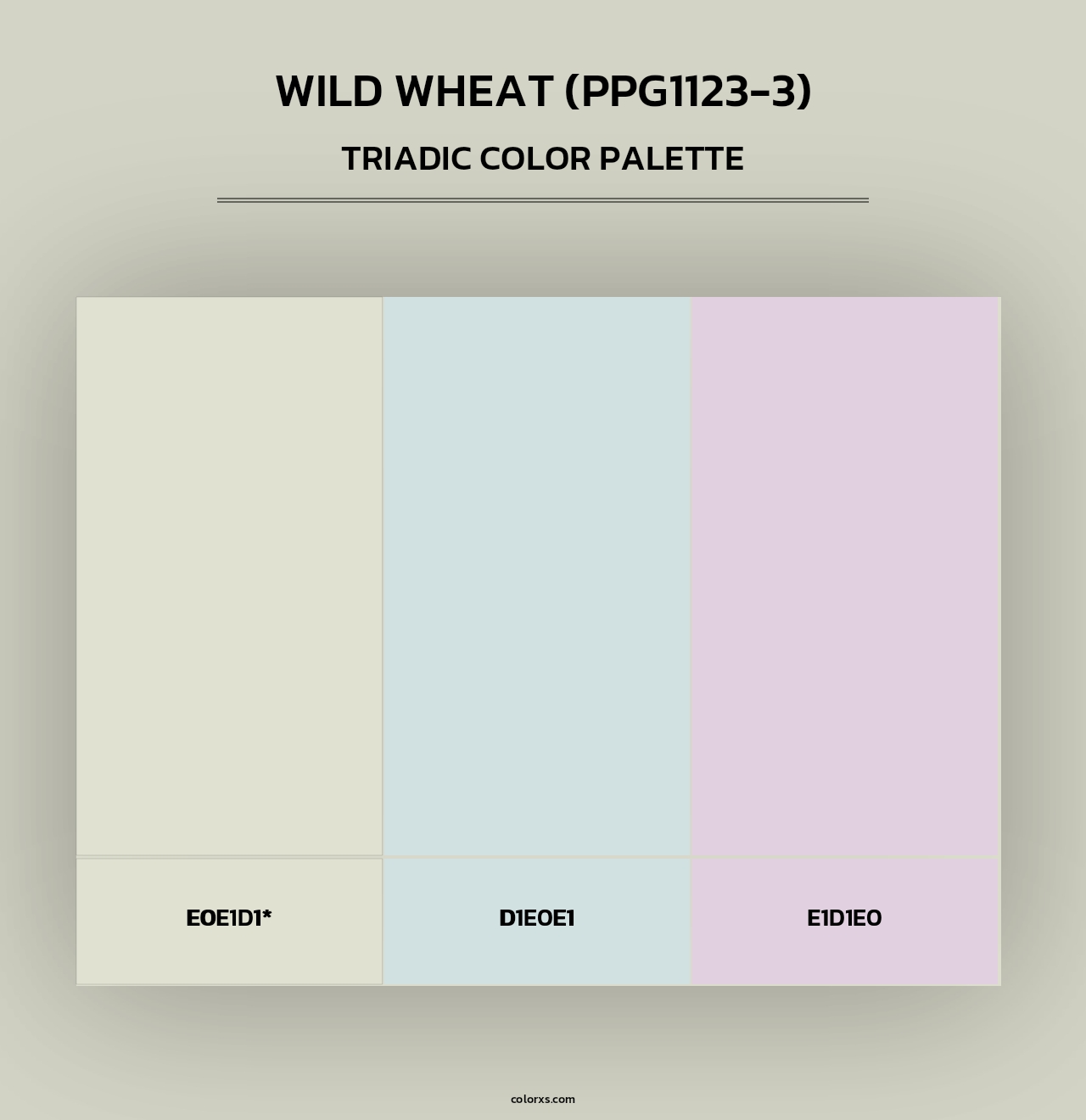 Wild Wheat (PPG1123-3) - Triadic Color Palette