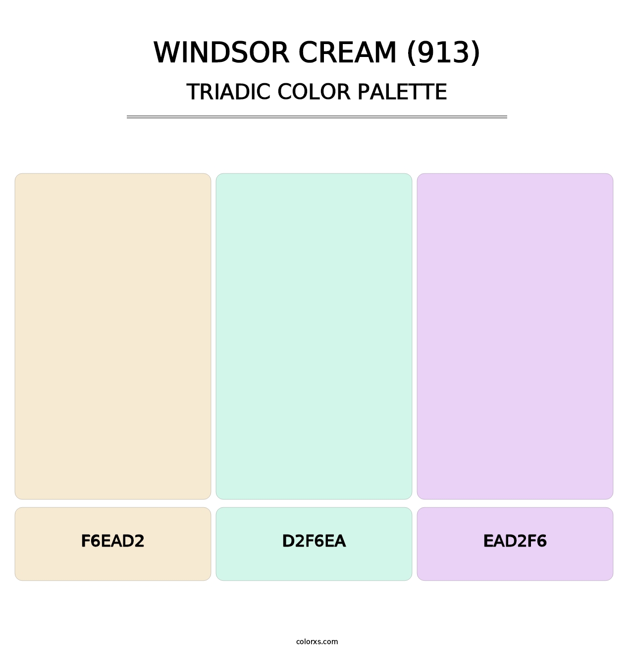 Windsor Cream (913) - Triadic Color Palette