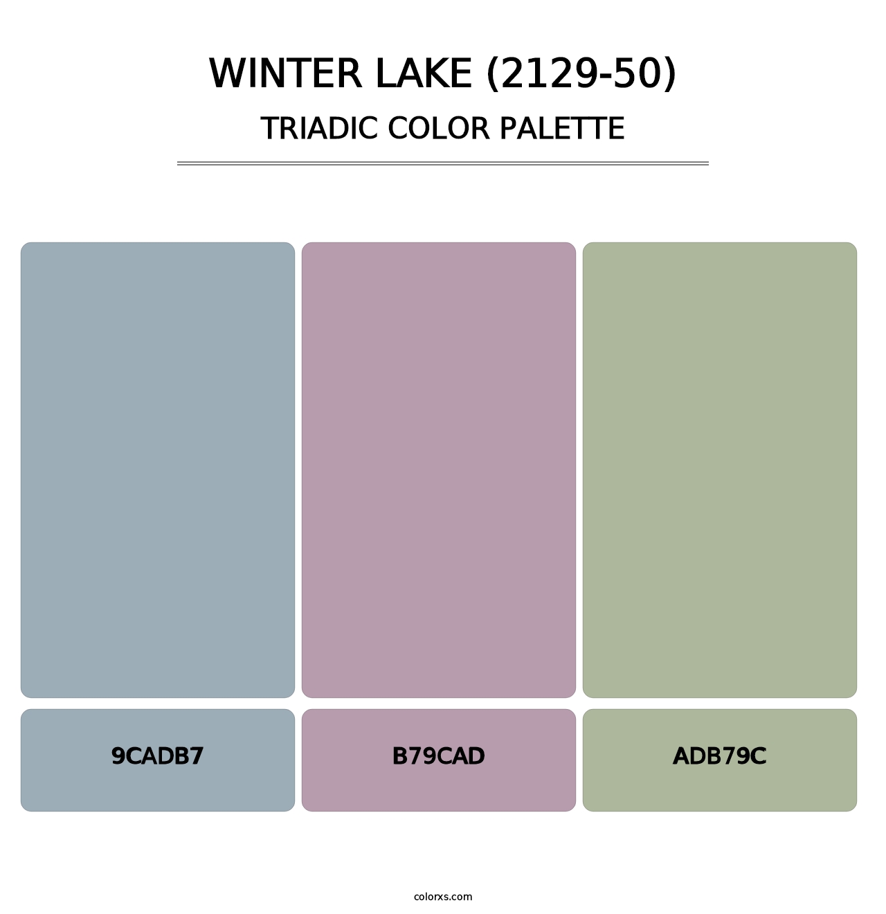 Winter Lake (2129-50) - Triadic Color Palette