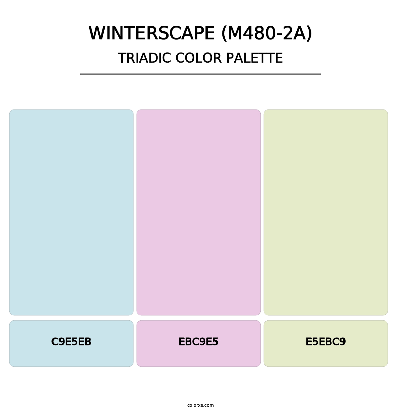 Winterscape (M480-2A) - Triadic Color Palette