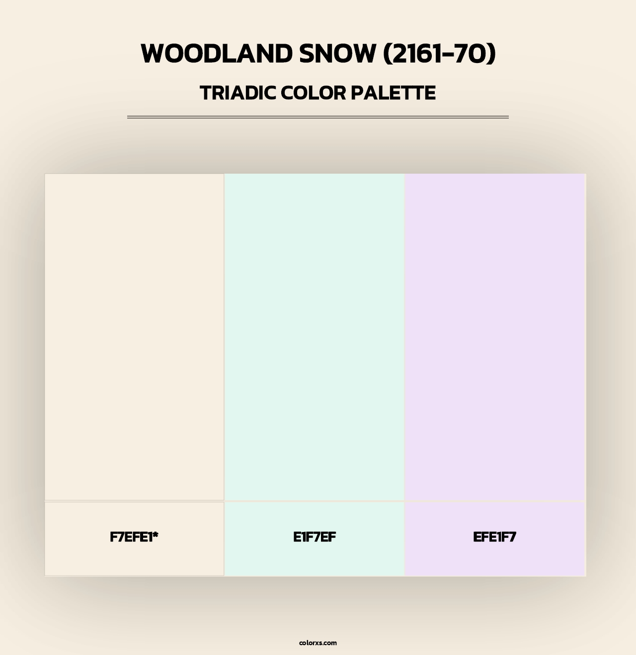 Woodland Snow (2161-70) - Triadic Color Palette