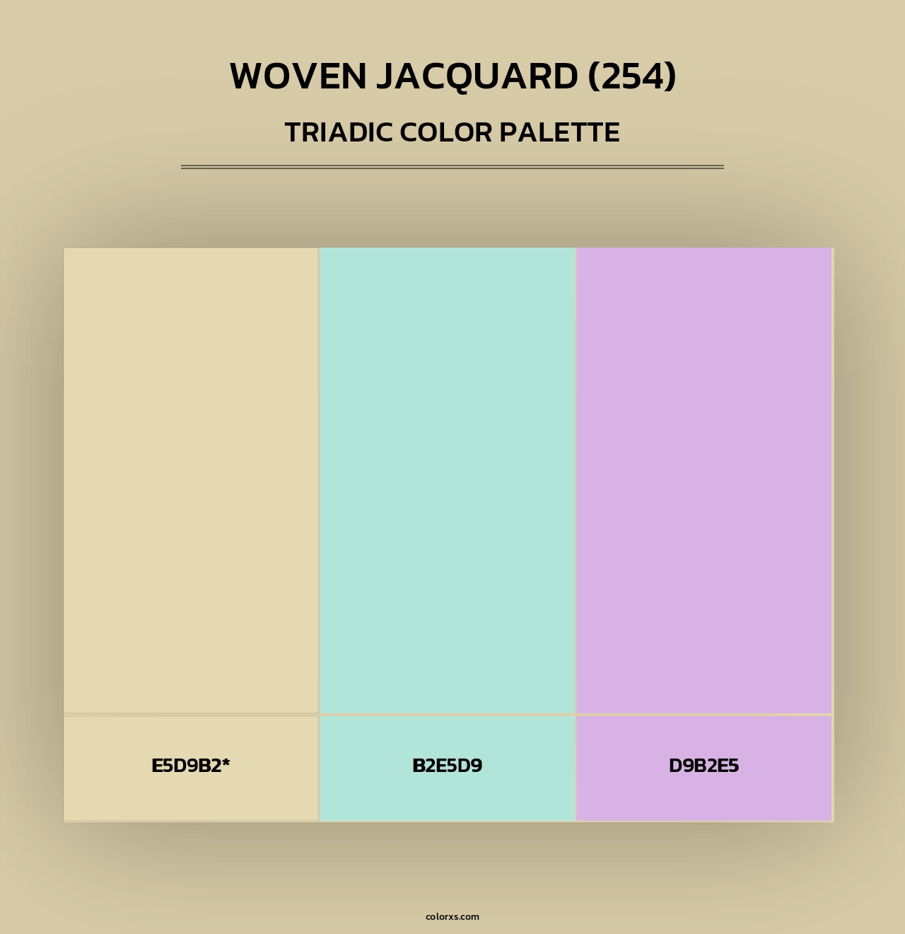 Woven Jacquard (254) - Triadic Color Palette