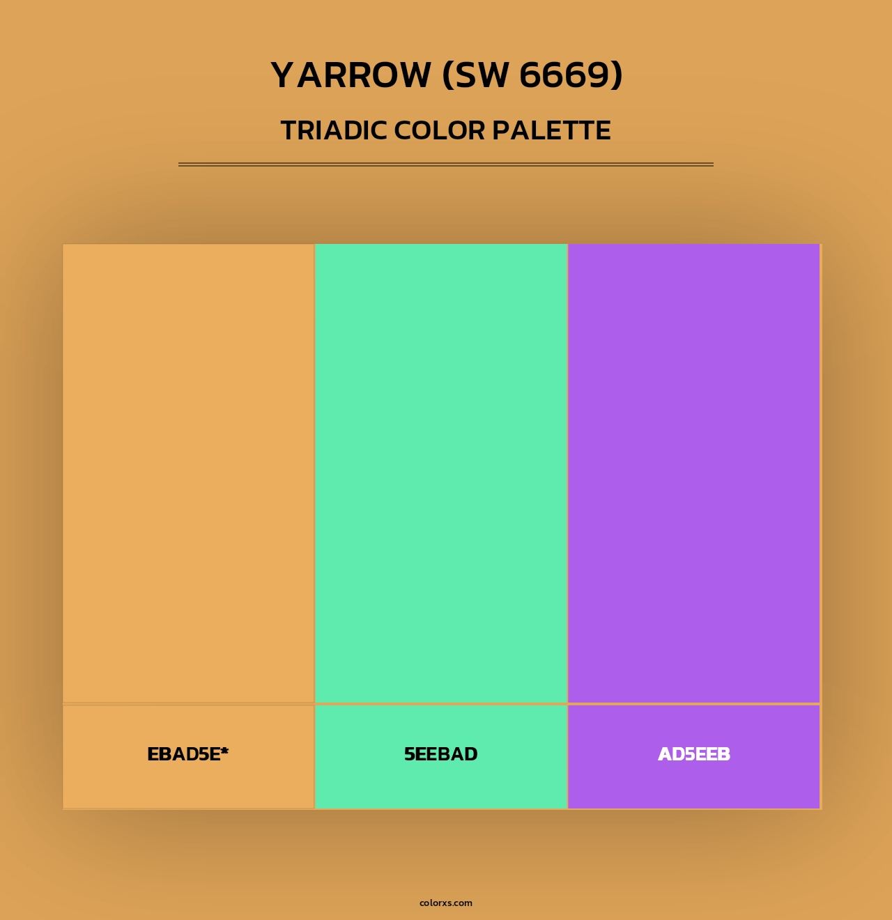 Yarrow (SW 6669) - Triadic Color Palette