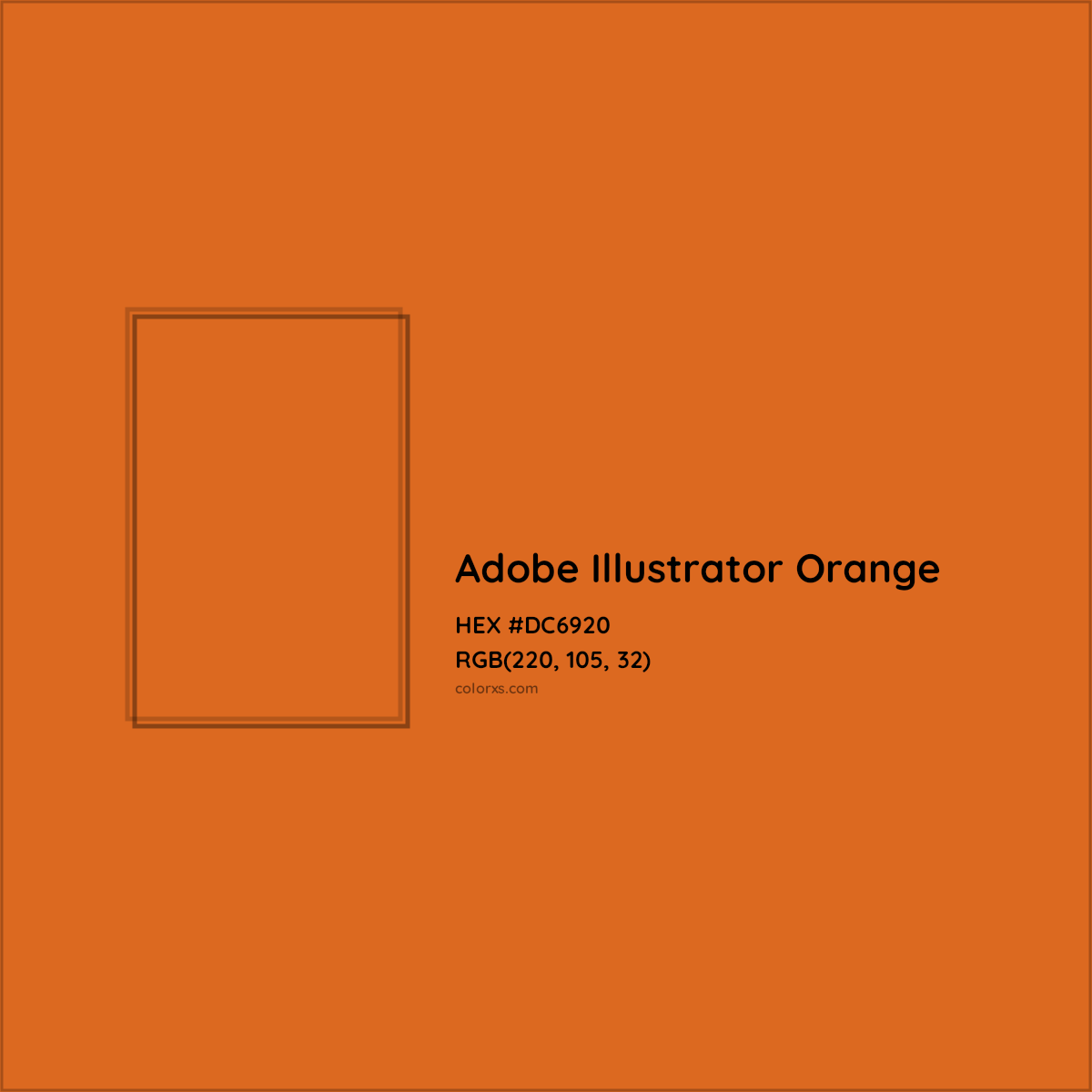 HEX #DC6920 Adobe Illustrator Orange Other Brand - Color Code