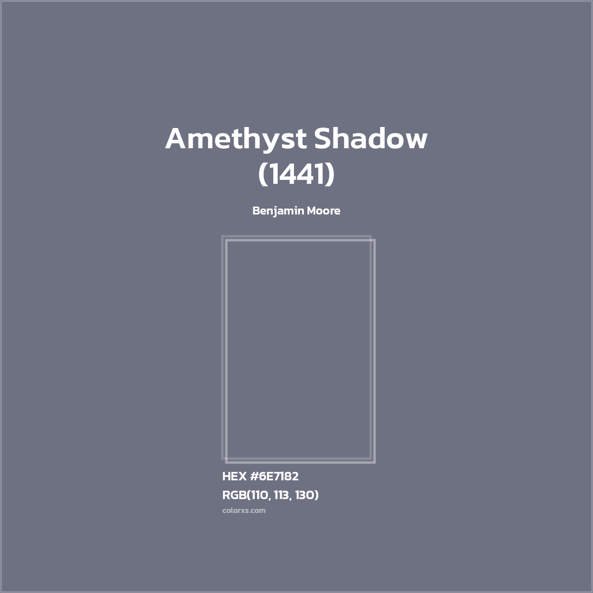 Benjamin Moore Amethyst Shadow (1441) Paint color codes, similar paints