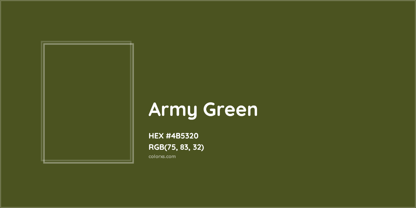 HEX #4B5320 Army green Color - Color Code