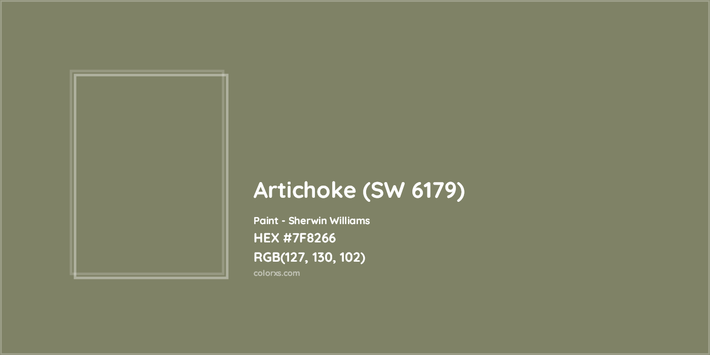 HEX #7F8266 Artichoke (SW 6179) Paint Sherwin Williams - Color Code