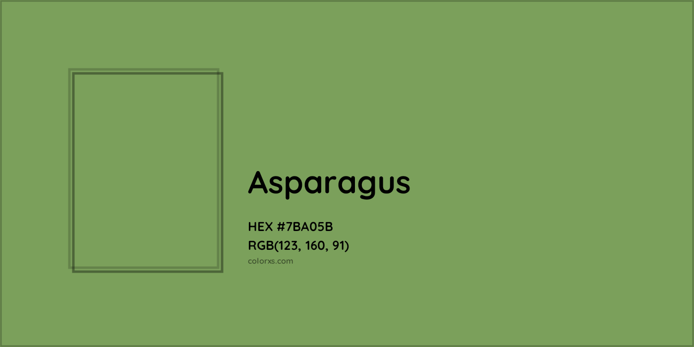 HEX #7BA05B Asparagus Color Crayola Crayons - Color Code