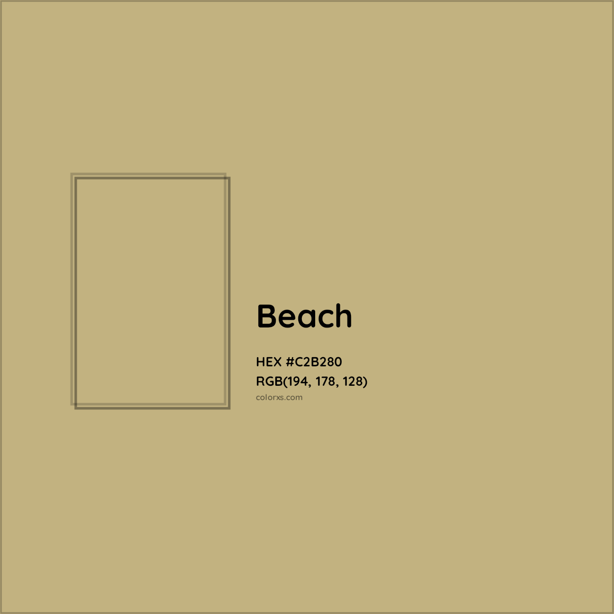 HEX #C2B280 Beach Other - Color Code
