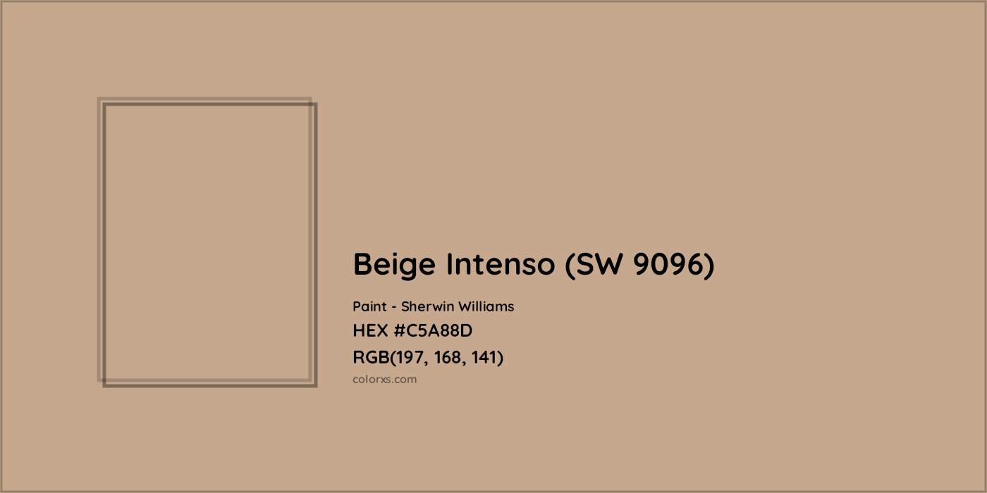 HEX #C5A88D Beige Intenso (SW 9096) Paint Sherwin Williams - Color Code