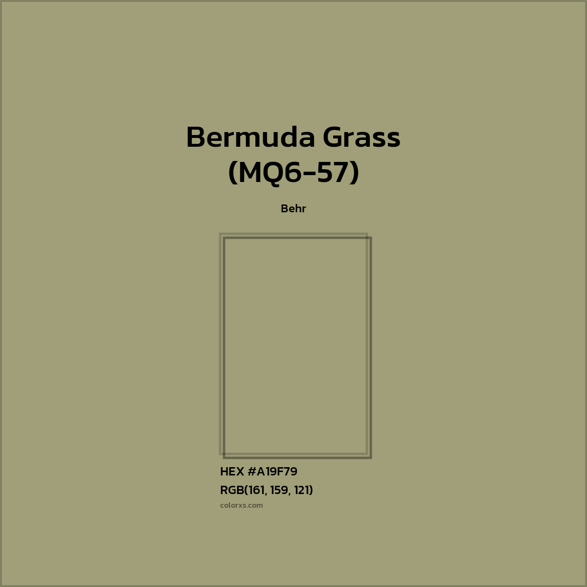 Behr Bermuda Grass (MQ657) Paint color codes, similar paints and
