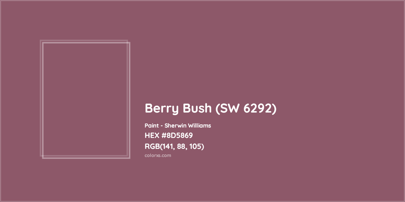 HEX #8D5869 Berry Bush (SW 6292) Paint Sherwin Williams - Color Code