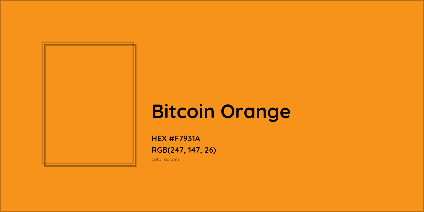 HEX #F2A900 Bitcoin Orange Other Brand - Color Code