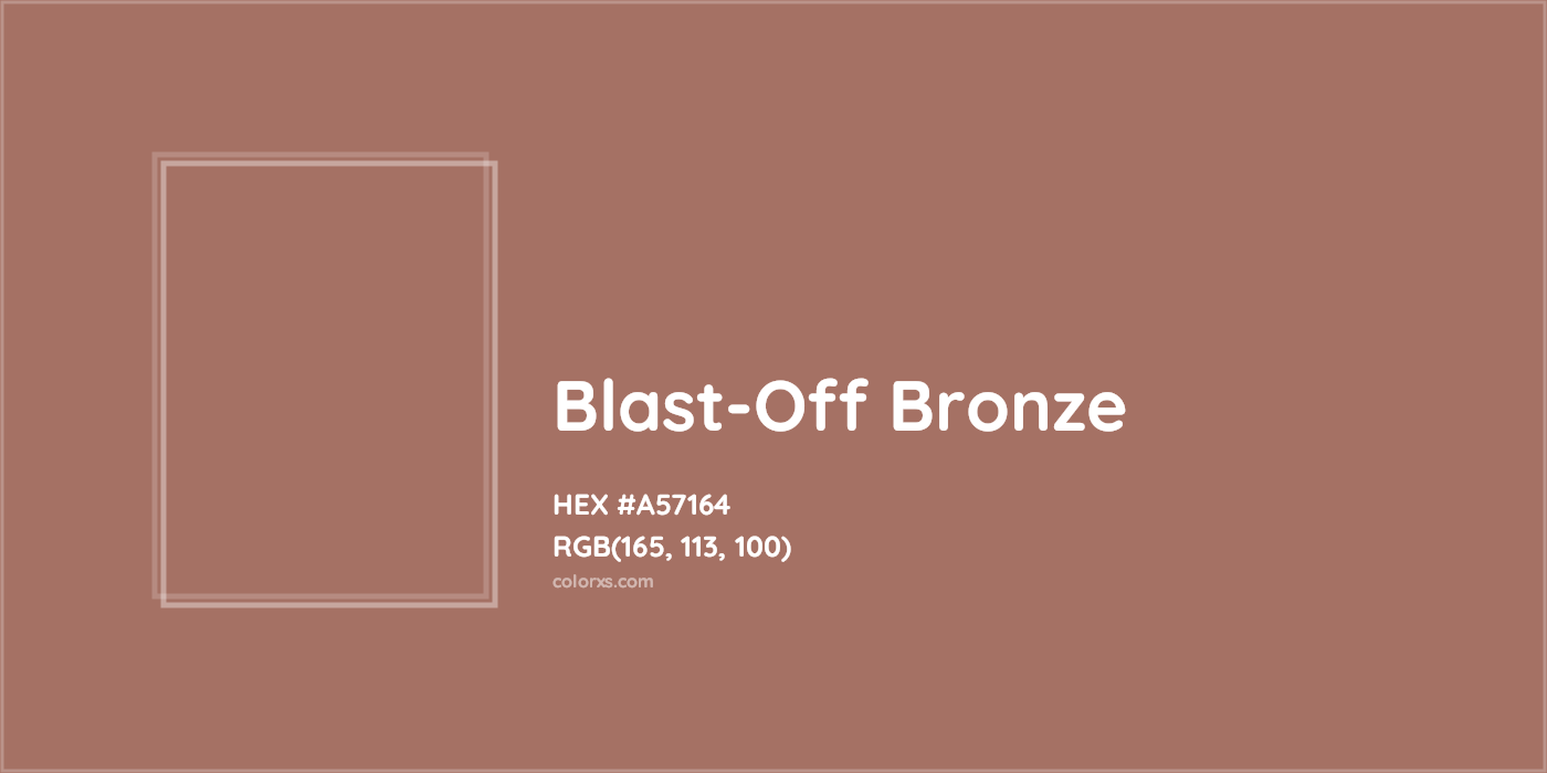 HEX #A57164 Blast-Off Bronze Color - Color Code