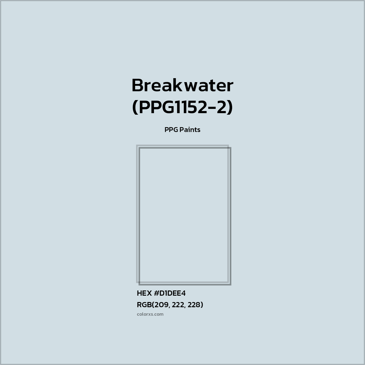 PPG Paints Breakwater (PPG11522) Paint color codes, similar paints and