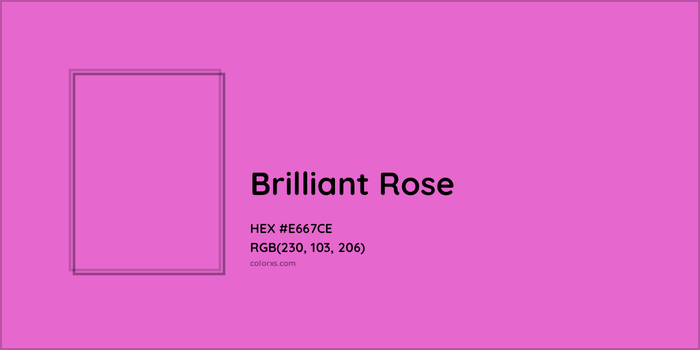 HEX #E667CE Brilliant Rose Color Crayola Crayons - Color Code