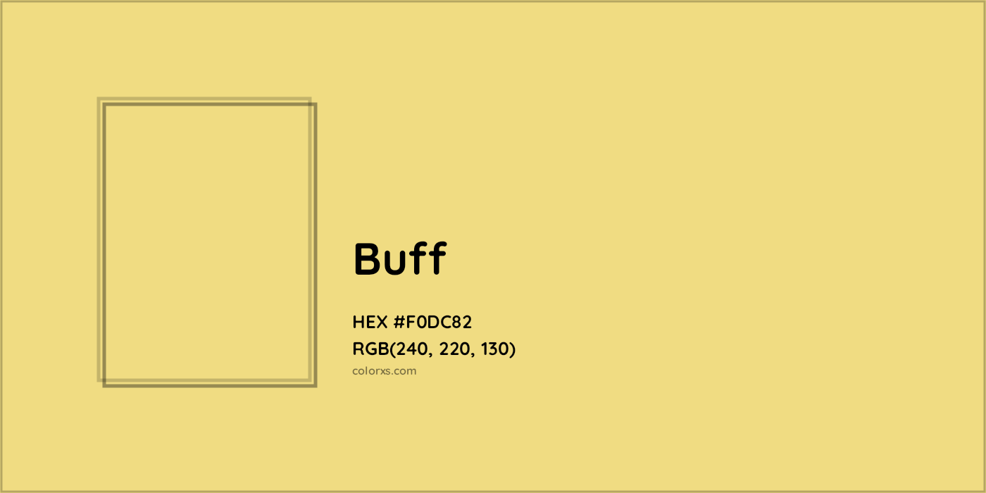 HEX #F0DC82 Buff Color - Color Code