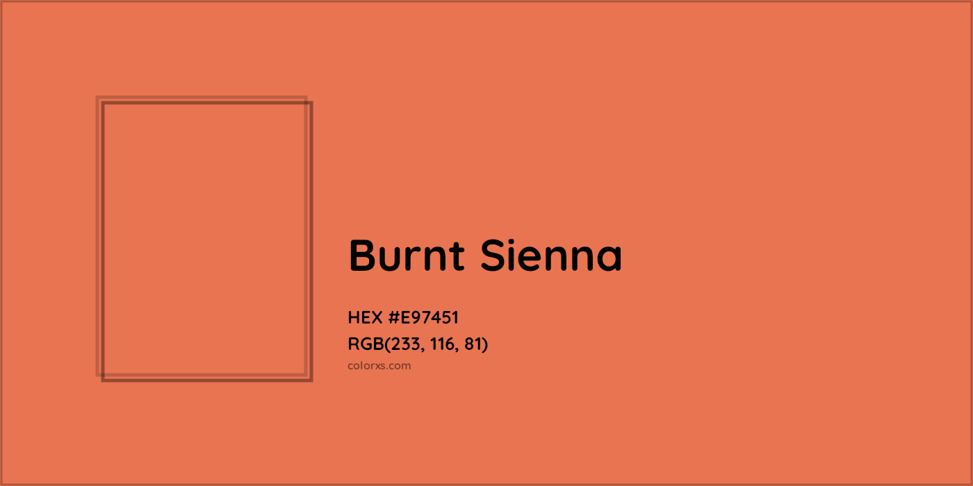 HEX #E97451 Burnt Sienna Color Crayola Crayons - Color Code
