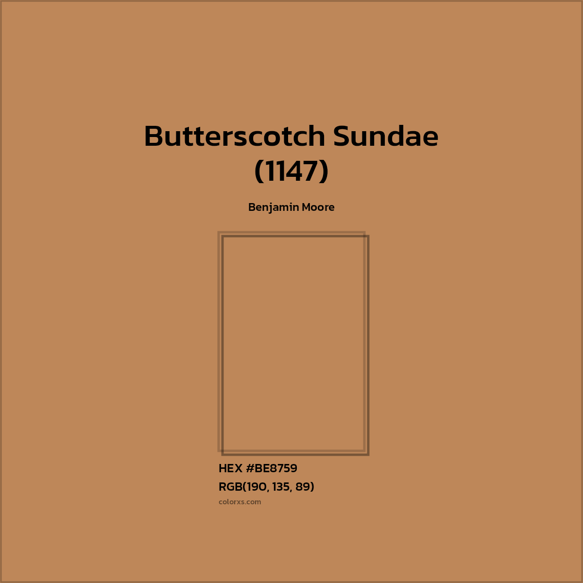Benjamin Moore Butterscotch Sundae (1147) Paint color codes, similar