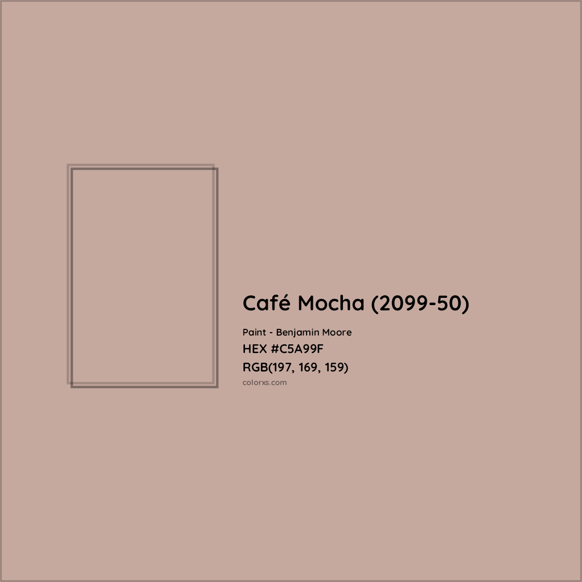 HEX #C5A99F Café Mocha (2099-50) Paint Benjamin Moore - Color Code