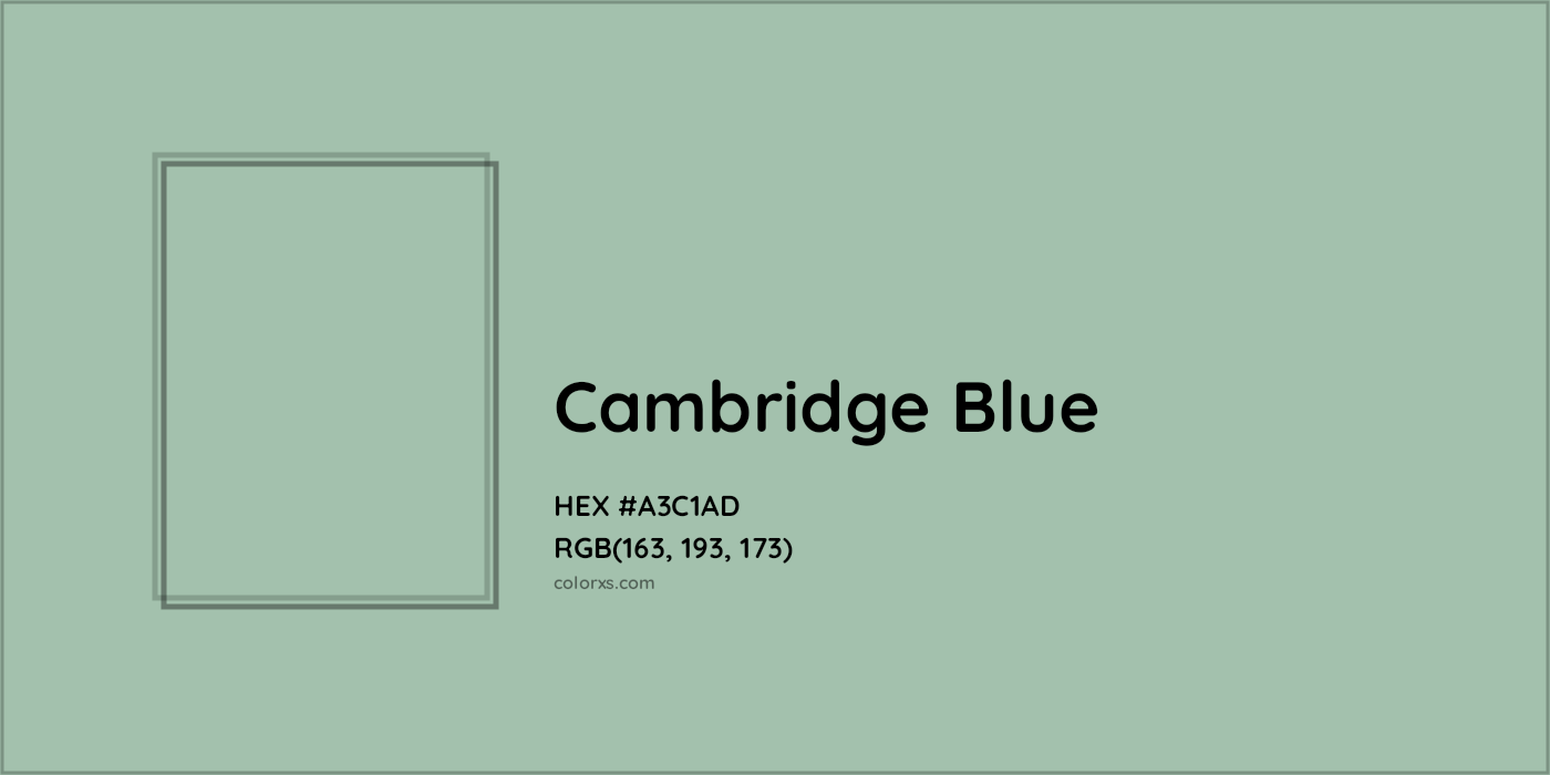 HEX #A3C1AD Cambridge Blue Color - Color Code