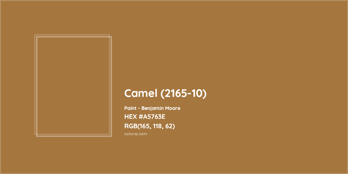 HEX #A5763E Camel (2165-10) Paint Benjamin Moore - Color Code